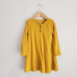 Old Navy Mustard Yellow Long Sleeve Swing Dress
